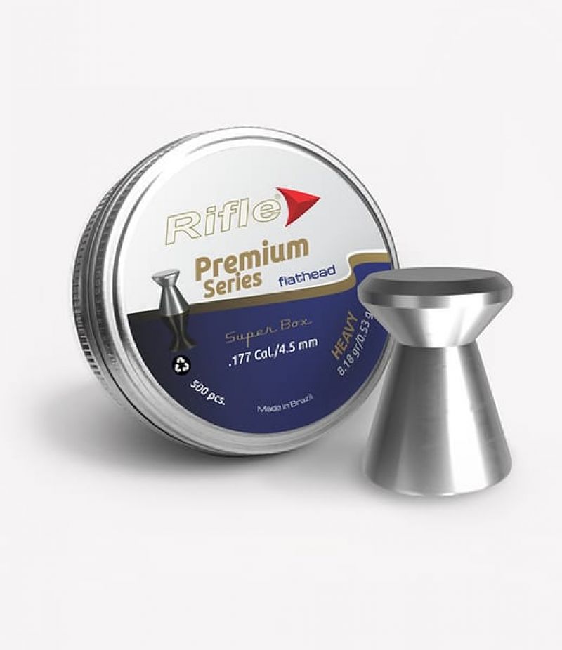 Rifle Premium Air Pellets – 4.5mm Flathead (.177 Cal