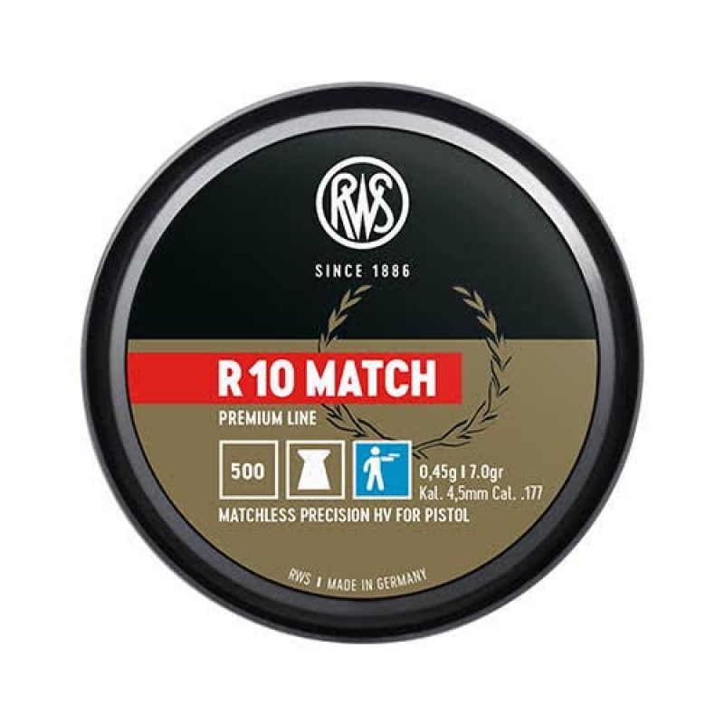 RWS R10 Air Pellets – 4.5mm (.177 Cal) Match Grade